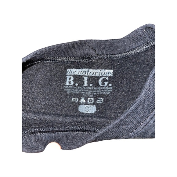 Notorious BIG Cropped Sweatshirt : Ladies Small : Biggie Smalls : Hip Hop - Picture 3 of 5